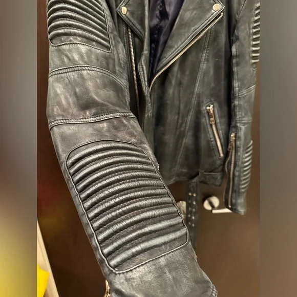 Leather Jacket - Biker Ribbles - Picture 12 of 14